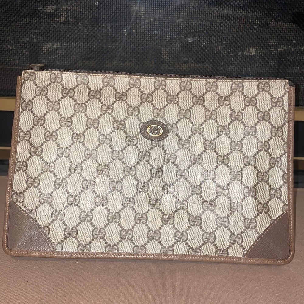 Gucci Gg PVC Clutch